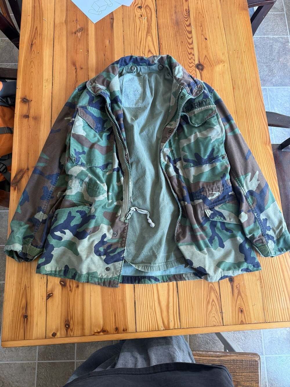 US Army M-65 Cold Weather Field Jacket Woodland Camouflage
